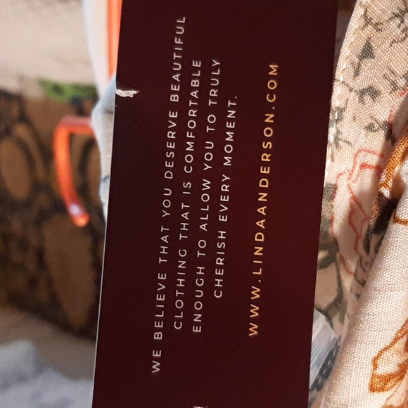 Linda Anderson Floral Maxi Dress with Button-Down Front NEW WITH TAGS - Picture 9 of 9